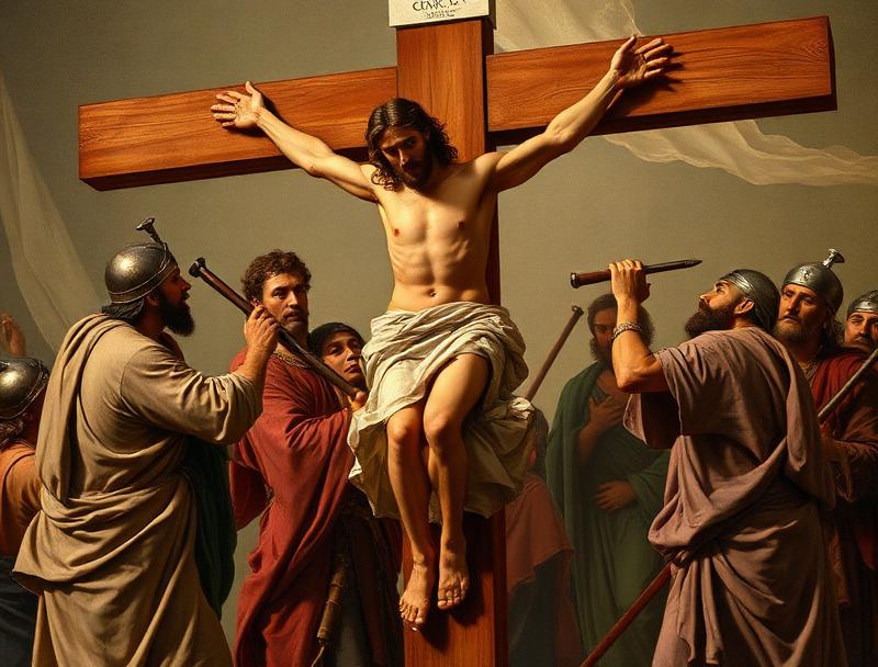 Jesus is Nailed to the Cross