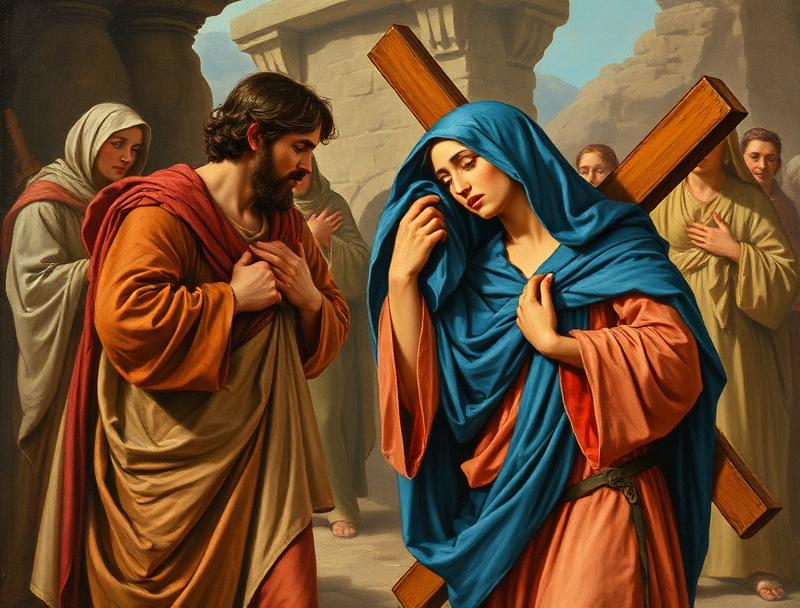 Jesus Meets His Mother